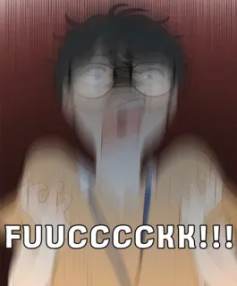 💦 FUUUCCCCKKK!!! enojado, grito, grosería, exclamación whatsapp sticker