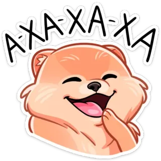 😂 АХАХАХА chó, cười, hài hước, hoạt hình, meme, biểu cảm telegram sticker