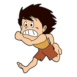 😁 Cartoon, Rennen, Figur, Animiert, Junge telegram sticker