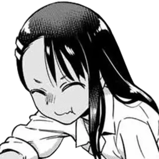 😤 Nagatoro Don't Toy with Me, Miss Nagatoro Anime, Manga, Nagatoro, Expresión, Dibujo animado, Cute telegram sticker