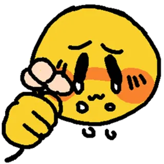 🥺 Emoji, Weinend, Kawaii, Traurig, Süß whatsapp sticker