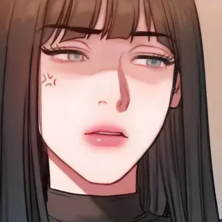 🥀 mujer, enojada, anime, ojos rodando telegram sticker