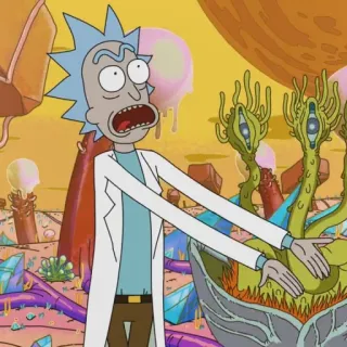 🛸 Rick Sanchez Rick and Morty rick and morty, rick sanchez, cartoon, animation für erwachsene, tv serie telegram sticker