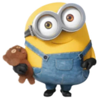 😳 Minion kartun, animasi, karakter, kuning, minion telegram sticker