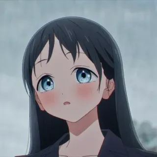 🍥 anime, menina, desenho animado, retrato telegram sticker