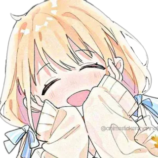 ☺️ animestickerchannel Anime, Sticker, Dessin animé, Mignon, Fille telegram sticker