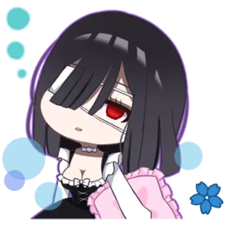 😐 Anime, Manga, Cartone animato, Chibi, Fascia, Carino, Kawaii telegram sticker