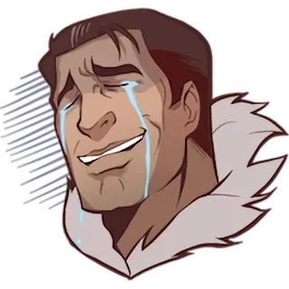 😂 泣く, 感情, 悲しい, 涙, 表情, アニメ, 男性 telegram sticker