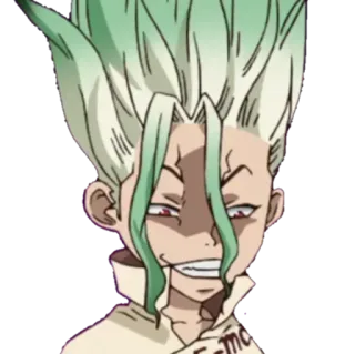 😆 Senku Ishigami Dr. Stone อนิเมะ, Dr. Stone, เซ็นคู, อิชิงามิ เซ็นคู, วิทยาศาสตร์ telegram sticker