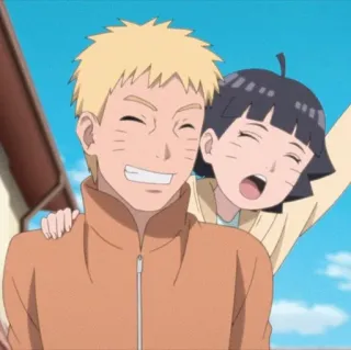 🌌 Naruto Uzumaki Naruto anime, manga, naruto, naruto uzumaki, hinata hyuga, characters, friends, smiling telegram sticker