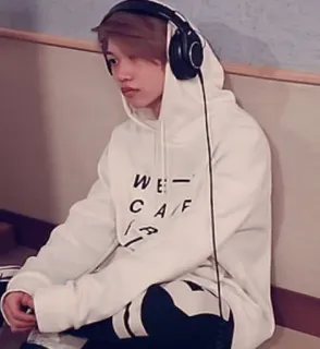 💰 WE CAF felix, stray kids, kpop, musik, kopfhörer, idol whatsapp sticker