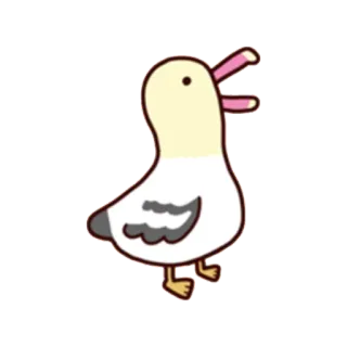 🐥 duck, cartoon, bird, cute, animal telegram sticker