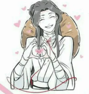 🥢 anime, heart, love, romance, cartoon telegram sticker