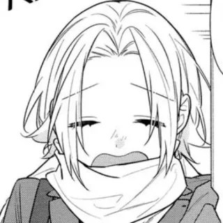 💭 アニメ, マンガ, ポートレート, 漫画, 幸せ, 笑顔, 男の子 telegram sticker