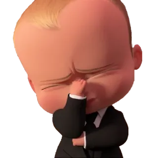 🙄 Boss Baby The Boss Baby 아기, 정장, 애니메이션, 만화 whatsapp sticker