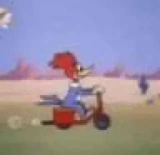 🛵 Woody Woodpecker 만화, 우디 우드페커, 새, 애니메이션 telegram sticker