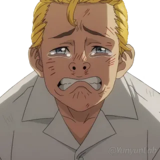 😭 animé, pleurer, triste, émotionnel whatsapp sticker