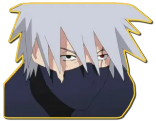 😒 Kakashi Naruto anime, kakashi, naruto, ninja, manga, character telegram sticker