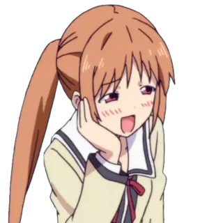 👩 Anime, Garota, Bonito, Desenho animado telegram sticker