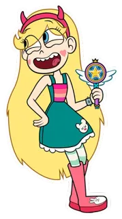 😜 Star Butterfly Star vs. the Forces of Evil Cartoon, Magie, Prinzessin, Figur, Star Butterfly telegram sticker