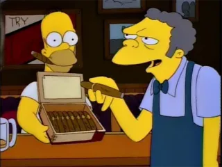 🚬 Homer Simpson The Simpsons TRY 호머 심슨, 모, 시가, 심슨 가족, 만화 telegram sticker
