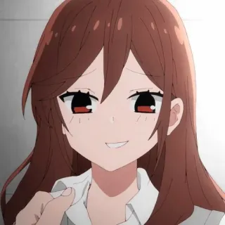 🍥 Anime, Retrato, Menina, Sorriso, Desenho animado, Pessoa, Personagem telegram sticker
