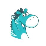 Minty Zebra telegram stickers