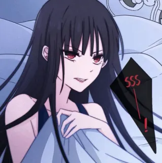 ⛓ SSS anime, cartoon, girl, angry, sleep, tired telegram sticker