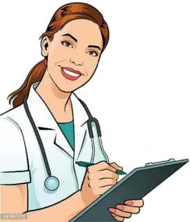 👩‍⚕ médecin, infirmière, santé, médical, femme, presse-papier telegram sticker