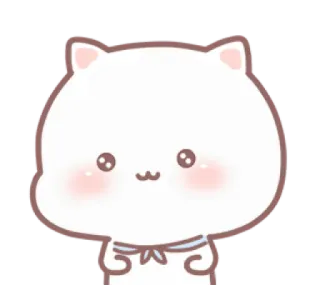 💗 gato, lindo, pegatina, animal, kawaii, dibujo animado, mascota, mamífero telegram sticker