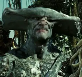 😊 Bill Turner Pirates of the Caribbean Pirates, Personnage de film, Bill Turner, Méchant, Monstre marin whatsapp sticker