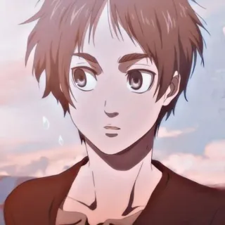🍥 Eren Yeager Attack on Titan anime, Eren Yeager, Attack on Titan, anime character, shonen telegram sticker