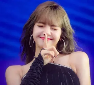 🤫 Lisa kpop, cantora, mulher, beleza, celebridade, moda telegram sticker