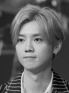 🌊 man, portrait, black and white, person, celebrity, singer telegram sticker