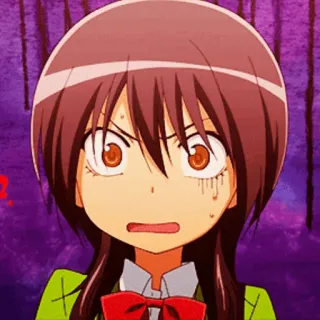 📌 Anime, Mädchen, wütend, Maid Sama telegram sticker
