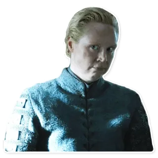 😕 Brienne of Tarth Game of Thrones Brienne van Tarth, Game of Thrones, Fantasy, Personage, Vrouw, Ridder whatsapp sticker