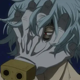 😒 Tomura Shigaraki My Hero Academia Anime, Bösewicht, Hand, Manga, Böse whatsapp sticker