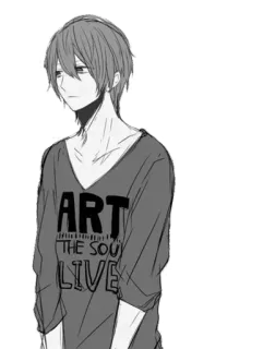 Anime boy 2 ( @SANADA ) telegram stickers