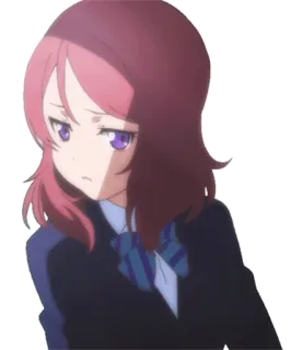 😒 อนิเมะ, มังงะ, การ์ตูน, ผู้หญิง, ตัวละคร telegram sticker