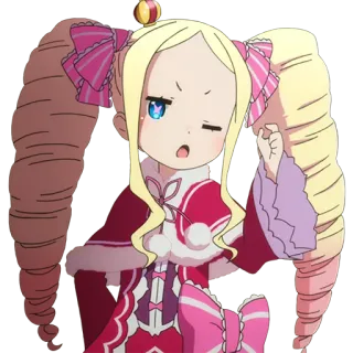 👌 Beatrice Re:Zero − Starting Life in Another World Anime, Personaggio, Carino, Cartone animato, Ragazza, Re:Zero telegram sticker