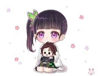 🥰 Kanao Tsuyuri Demon Slayer Anime, Chibi, Demon Slayer, Kanao Tsuyuri, Niedlich, Fanart, Japanische Animation telegram sticker