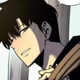😕 animé, dessin animé, homme, personnage, portrait telegram sticker