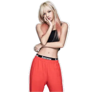 👩 Supreme woman, fashion, style, streetwear telegram sticker