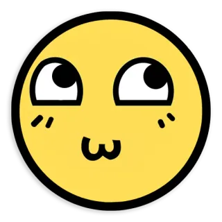 😊 Émoticône, Mème, Visage, Expression, Jaune whatsapp sticker