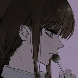 🔗 anime, girl, lollipop, illustration, character telegram sticker