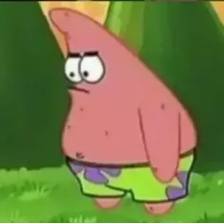 😶 Patrick Star Spongebob Squarepants patrick, star, spongebob, cartoon, nickelodeon telegram sticker