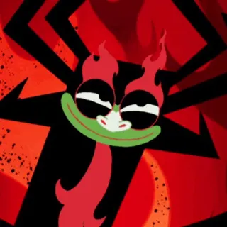 😈 Aku Samurai Jack Aku, Samurai Jack, Cartoon Network, Cattivo animato, Personaggio cartone whatsapp sticker