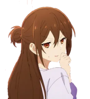 🌝 Hori Kyouko Horimiya Anime, Ragazza, Hori, Carino, Espressione telegram sticker