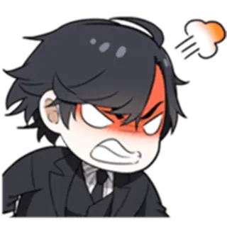 😡 bravo, chateado, desenho animado, anime, frustrado, irritado telegram sticker