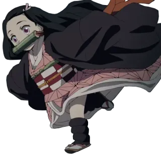 😌 Nezuko Kamado Demon Slayer anime, demon, nezuko, kawaii, demon slayer, manga, japanese whatsapp sticker